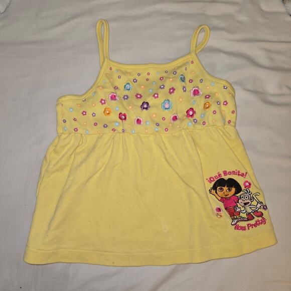 Vintage [2006] Dora The Explorer & Boots Nick Jr Yellow Tank 7/8 - Picture 1 of 12